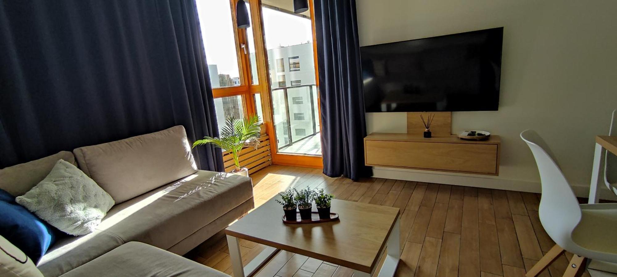 Wola Blue Modern Apartament *
